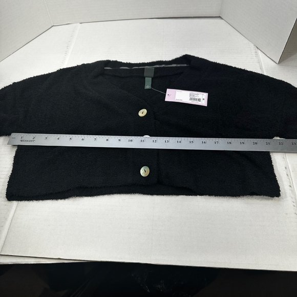 2 Piece Wild Fable Women's Med Black Crop Sweater And Light Blue Ribbed T-Shirt - Picture 9 of 16